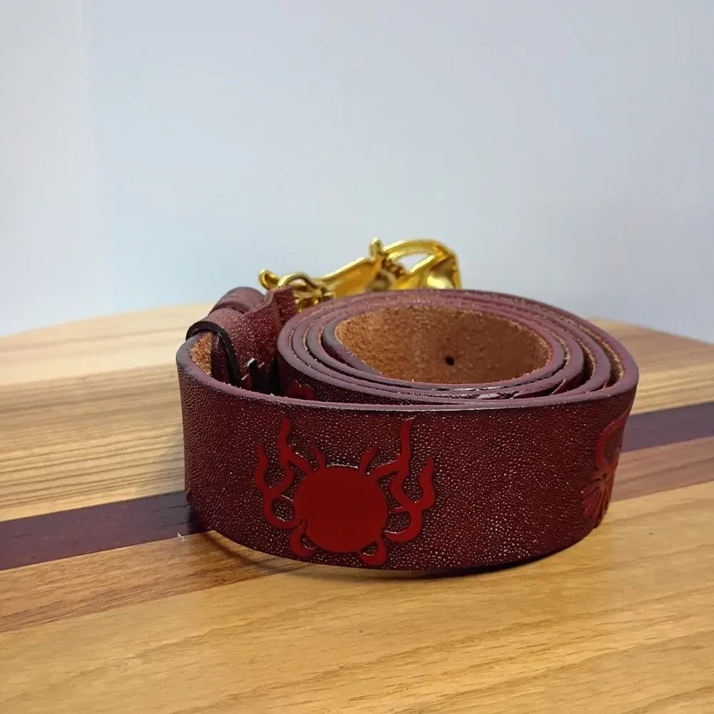 Fashion Dragon Head Buckle Male Cowhide Genuine Leather Belt Sz 52 Inch / 130